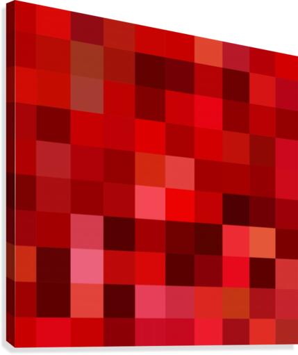 REDISH MOSAIC PATTERN Canvas Print