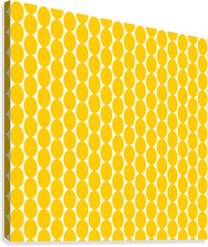 Yellow  egg shape Canvas Print