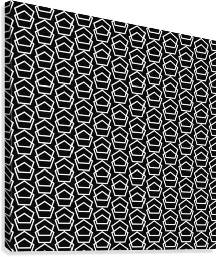 Hexa Pattern Canvas Print