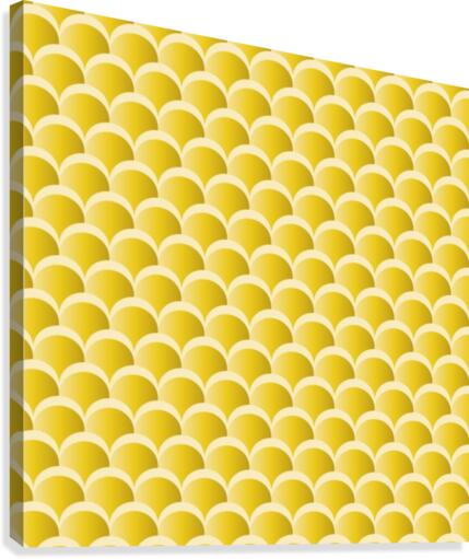 YELLOW MERMAID PATTERN Canvas Print