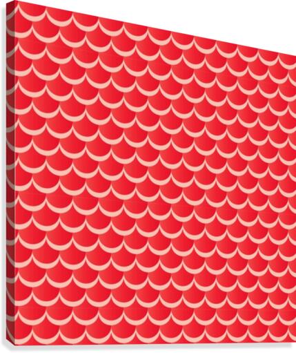 RED MERMAID PATTERN Canvas Print