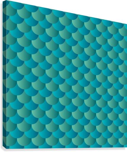 JADE MERMAID PATTERN Canvas Print