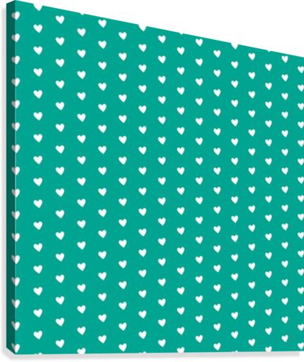 Arcadia Heart Shape Pattern Canvas Print
