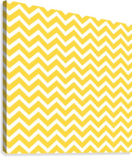 EGG YELLOW CHEVRON Canvas Print
