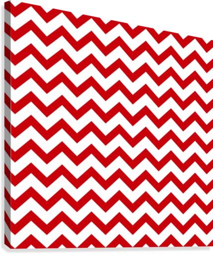 SCARLET CHEVRON Canvas Print