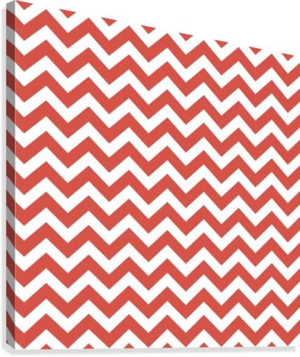 PUMPKIN CHEVRON Canvas Print