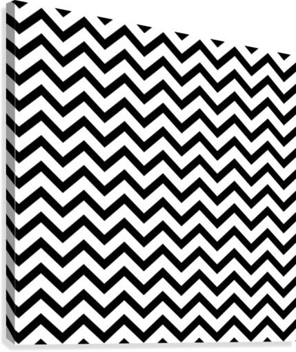 WHITE CHEVRON Canvas Print