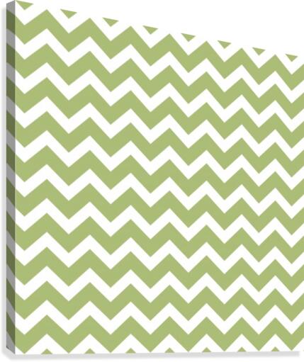 OLIVE CHEVRON Canvas Print
