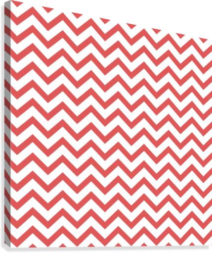 RED CHEVRON Canvas Print