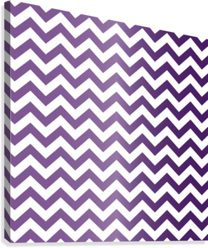 AMETHYST CHEVRON Canvas Print