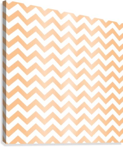 ORANGE CHEVRON Canvas Print