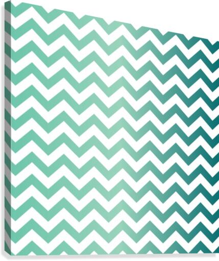JADE CHEVRON Canvas Print