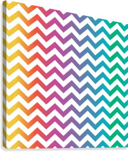 RAINBOW CHEVRON Canvas Print