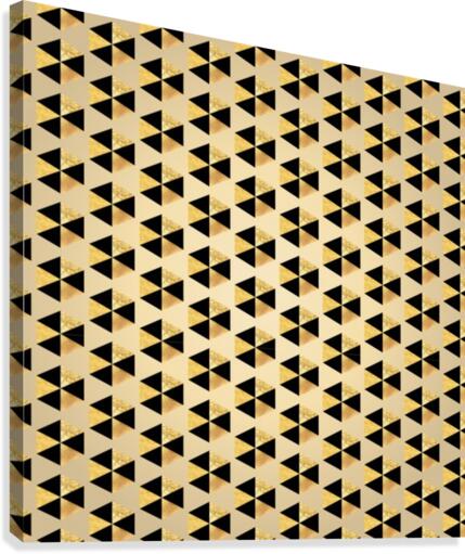 Hexagon Seamless Glitter Pattern Canvas Print