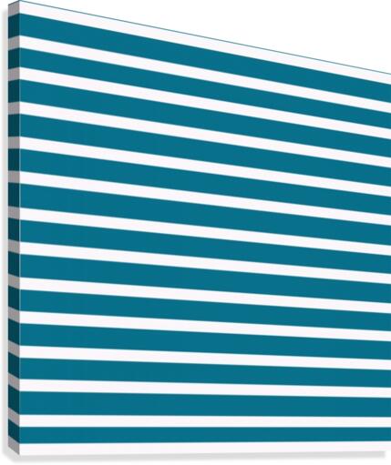 TEAL Stripes Canvas Print