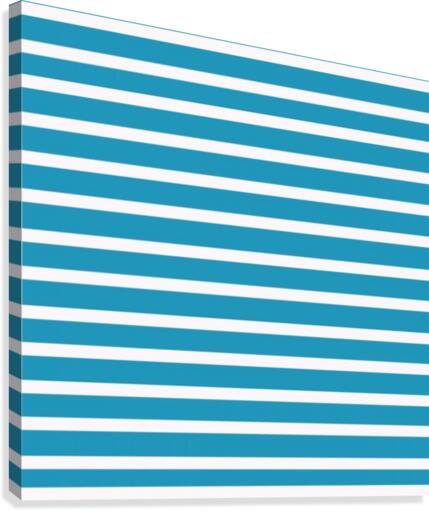 SHUTTER BLUE Stripes Canvas Print