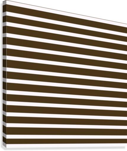 COFFEE Stripes Canvas Print