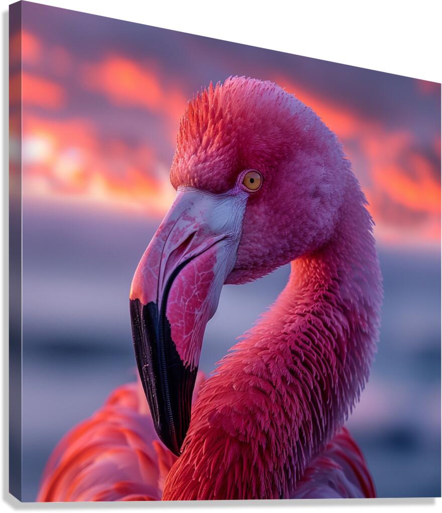 Tropical Flamingo Canvas Print