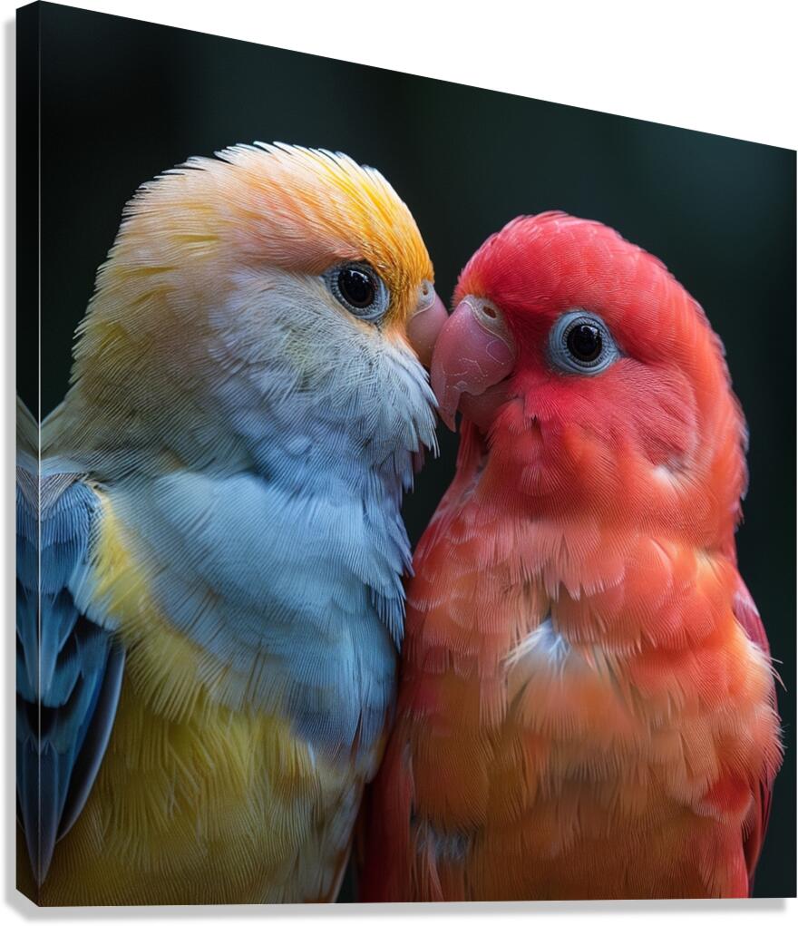Sweet Lovebird Canvas Print