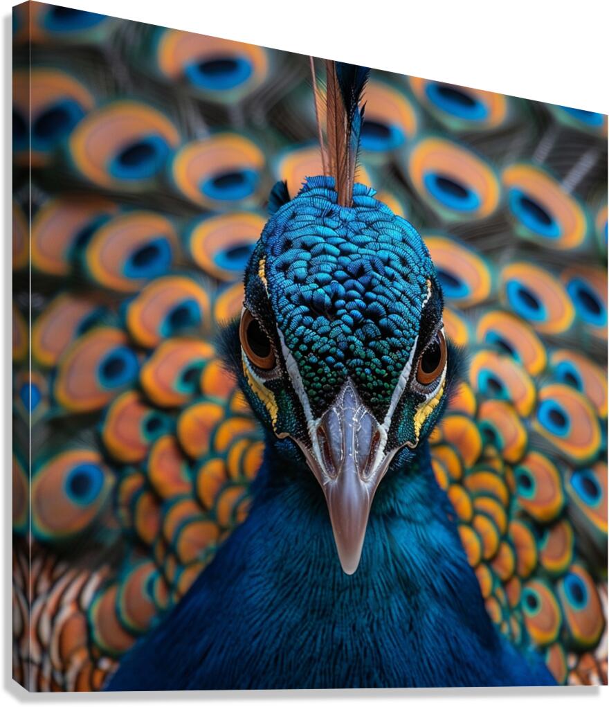 Captivating Peacock Canvas Print
