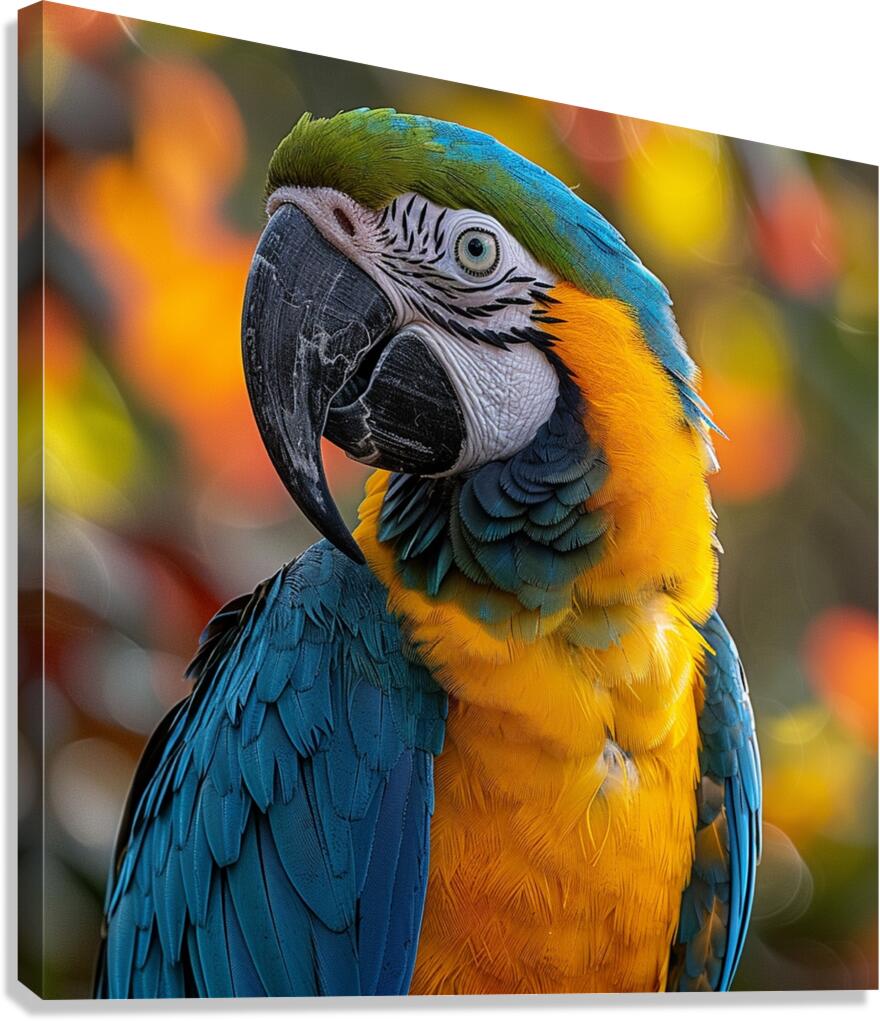 Breathtaking Macaw Canvas Print