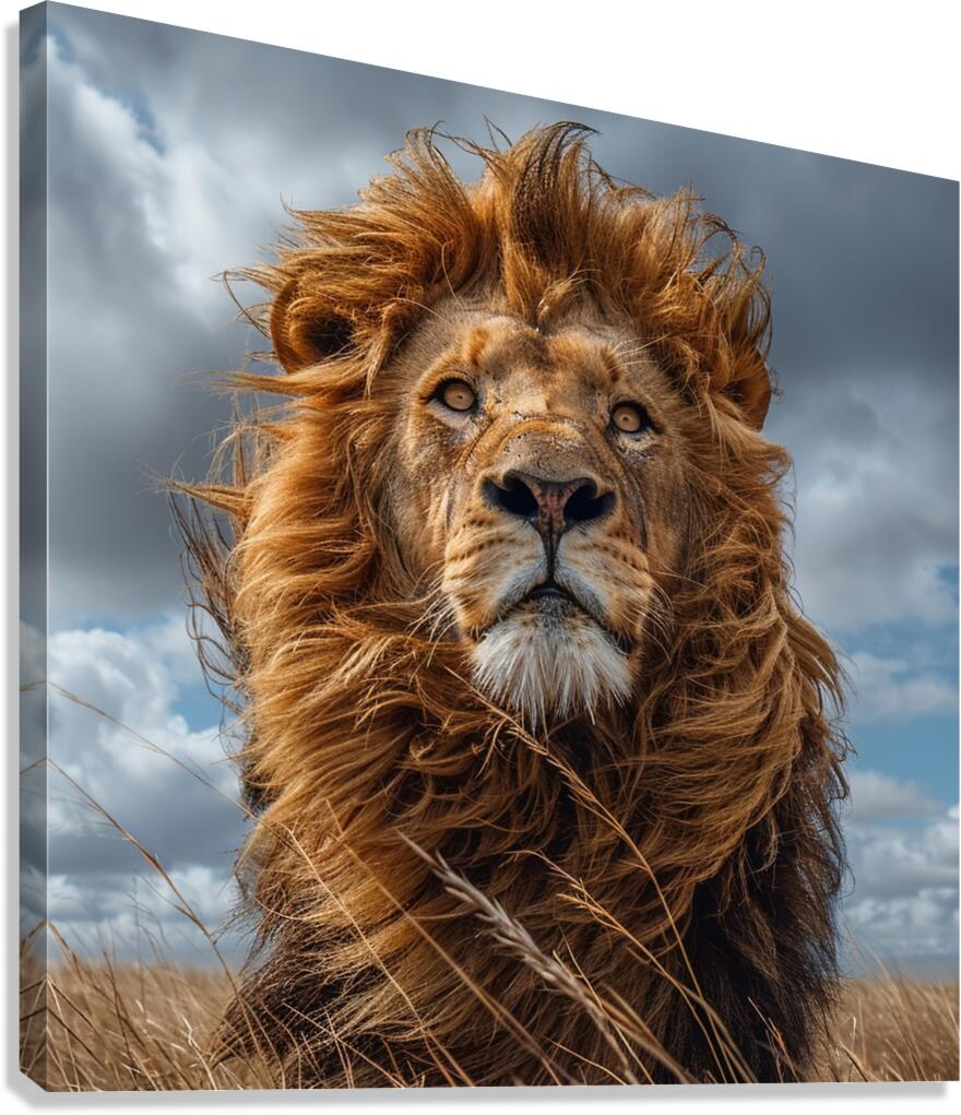 Charismatic Lion Canvas Print