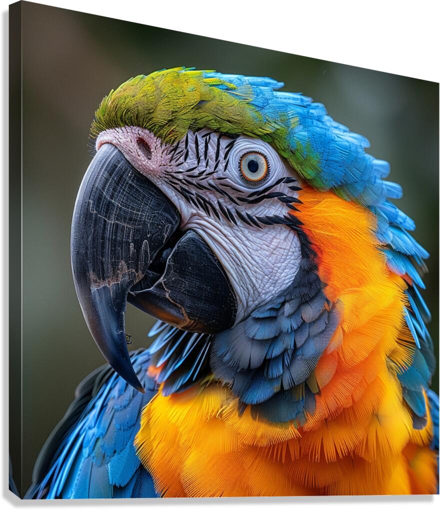 Macaw Eye Canvas Print