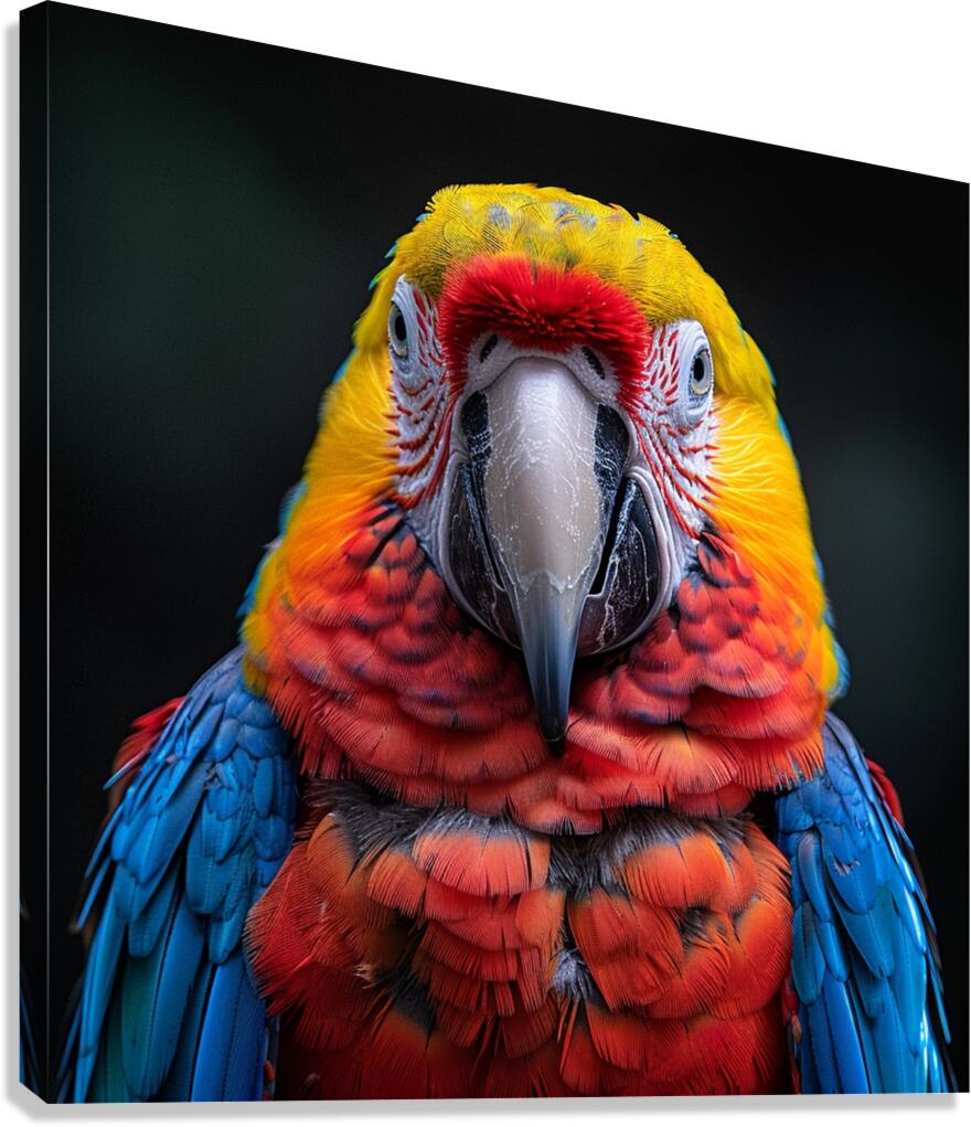 Charm Macaw Canvas Print