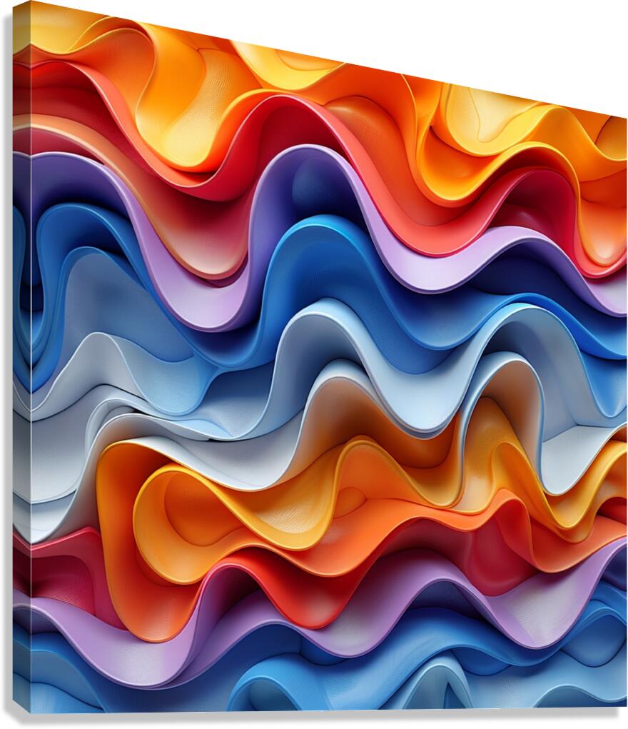 Rainbow Abstract Canvas Print