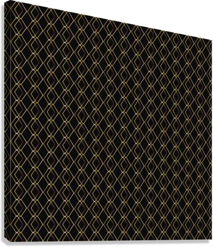 Ornamental Triangle Pattern Canvas Print