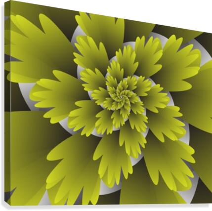 3D LEAF Blooms Canvas Print