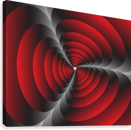 Retro Circles Canvas Print