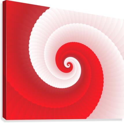 Red Spring LOOP Canvas Print