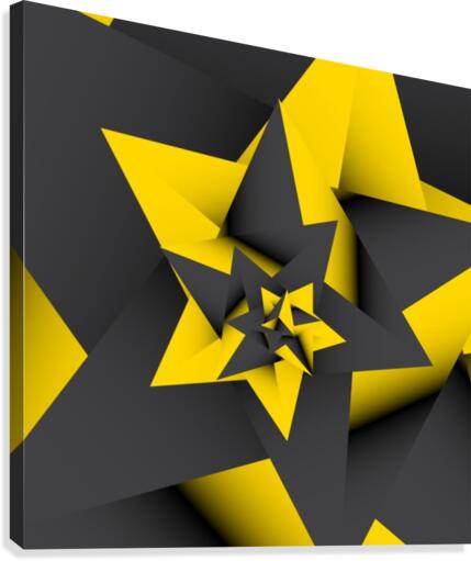 Yellow Abstract Canvas Print