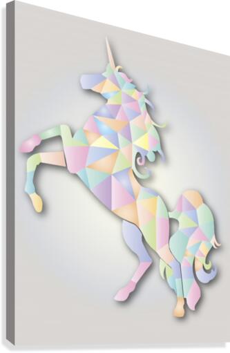 White Unicorn Canvas Print