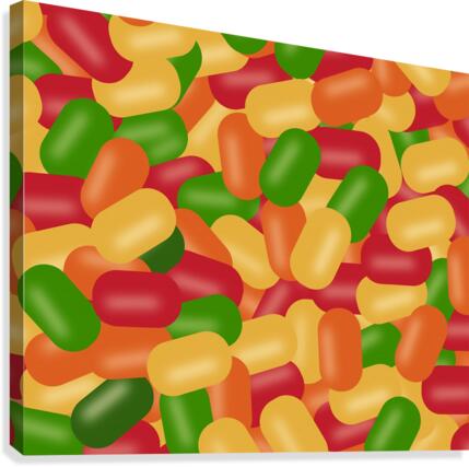 Seamless Candy Pattern  Canvas Print