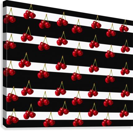 Cherry Pattern Canvas Print