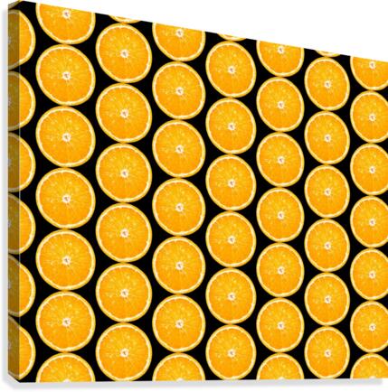 Orange Fruit Pattern Canvas Print