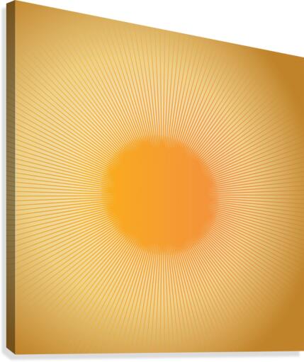 Yellow Dot Abstract Canvas Print