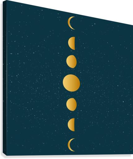 Moon Phase Cycle  Canvas Print