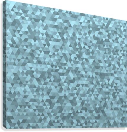 Blue Glitter Pattern Canvas Print