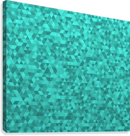 Turquoise Glitter Pattern Canvas Print