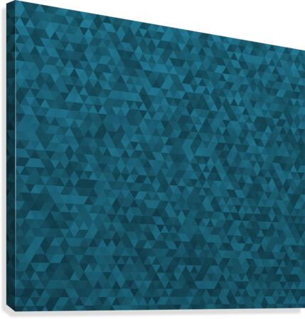 Dark Blue Glitter Pattern Canvas Print