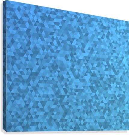 Blue Glitter Modern Pattern Canvas Print