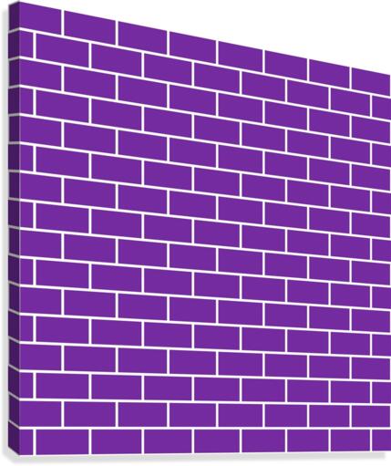 Dark Purple Brick Pattern Canvas Print