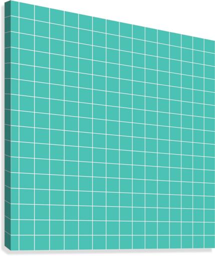 Turquoise Brick Pattern Canvas Print