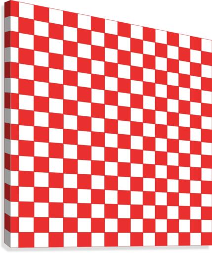Red Check Pattern Canvas Print