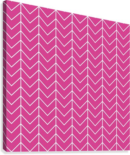 Pink Chevron Pattern Canvas Print