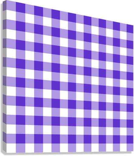 Purple Plaid Pattern Canvas Print