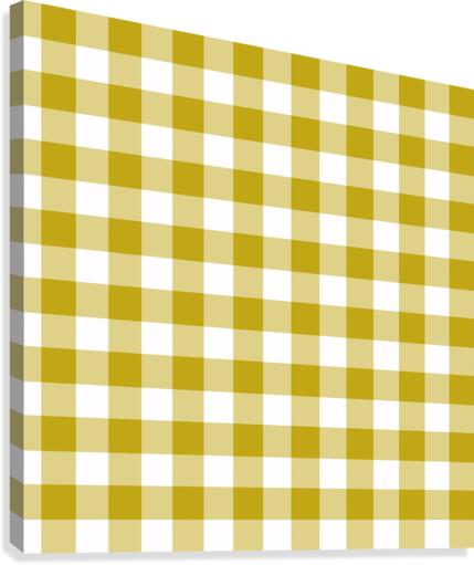 Mustard Plaid Pattern Canvas Print